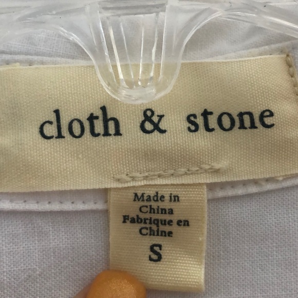 Cloth & Stone Button Down White Collared Shirt - Picture 4 of 5